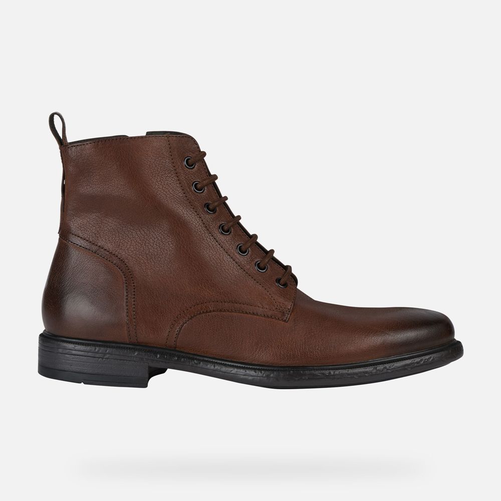 Botas Geox Homem Marrom Escuro - Terence - CIZDS6423